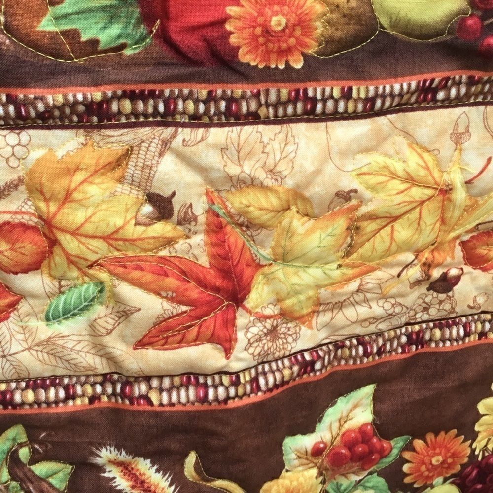 NWT Hand Crafted Quilted Fall Wall Hanging/Runner - Picture 5 of 11
